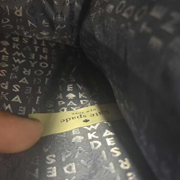 Vintage Kate Spade Navy Satchel with Gold Accents - Picture 5 of 11